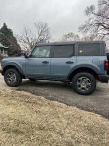 Side view of Ford Bronco available at Woodhouse Ford Omaha