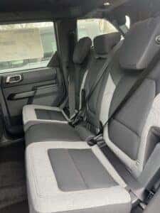 Backseat of the Bronco Sport