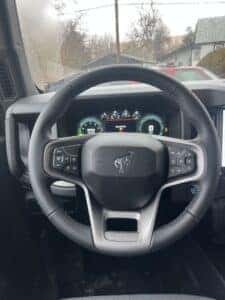 Ford Bronco driver steering wheel