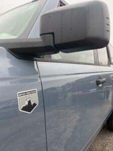 Close up of Ford Bronco trim level "Big Bend"