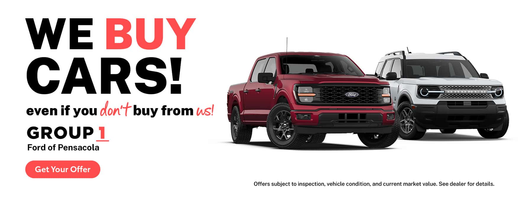 We Buy Cars Banner