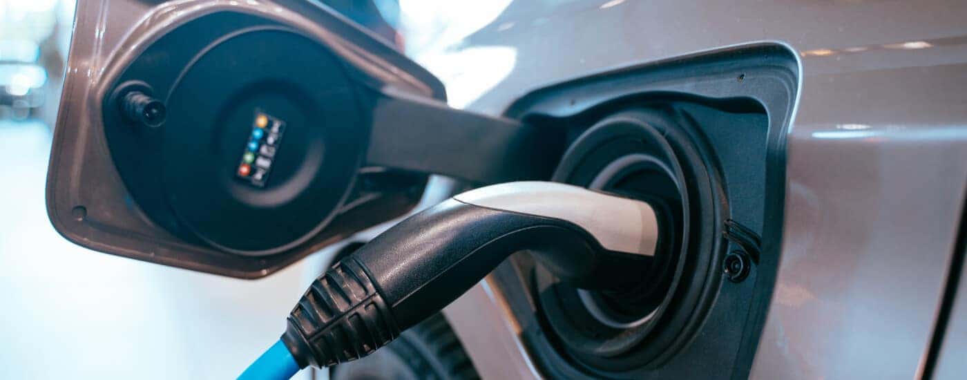 hybrid ev charger plugged in